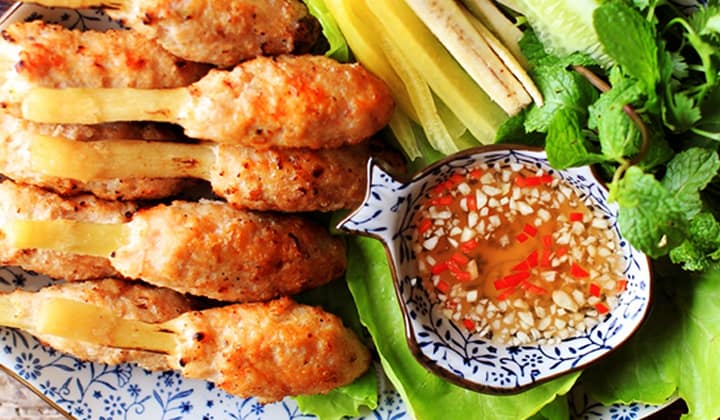 Chả tôm nướng từ nồi chiên không dầu